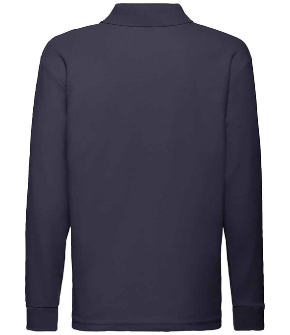 Fruit of the Loom Kids Long Sleeve Poly/Cotton Piqu? Polo Shirt