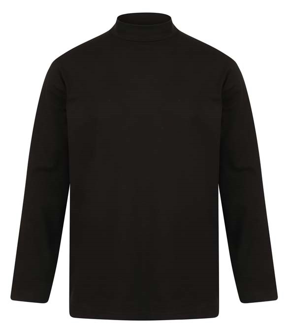 Henbury Long Sleeve Roll Neck Top