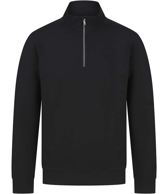 Henbury Unisex Sustainable 1/4 Zip Sweatshirt