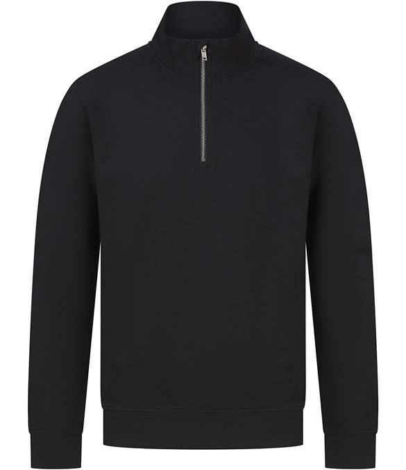 Henbury Unisex Sustainable 1/4 Zip Sweatshirt