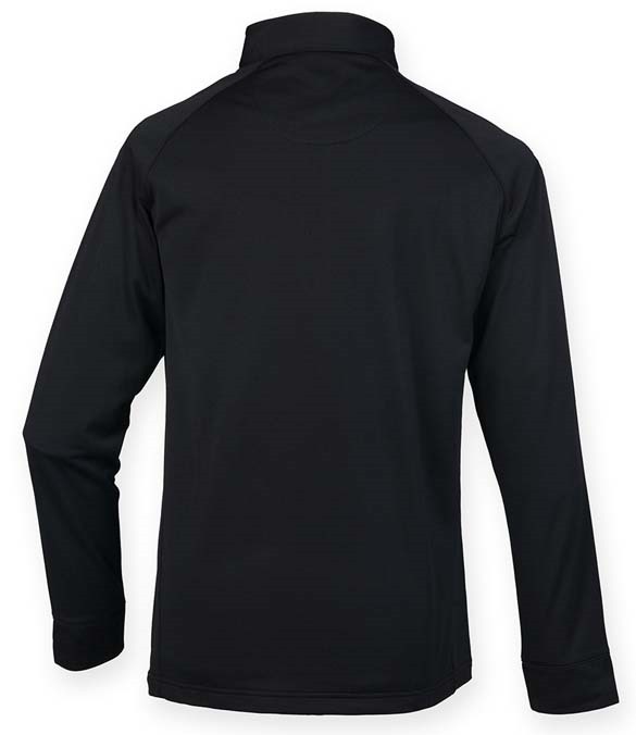 Henbury Zip Neck Wicking Top