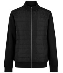 Kustom Kit Regular Fit Quilted Full Zip Sweat Jacket