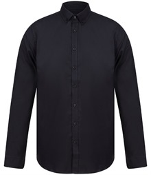 Henbury Modern Long Sleeve Slim Fit Oxford Shirt