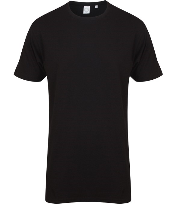 SF Men Longline Dipped Hem T-Shirt