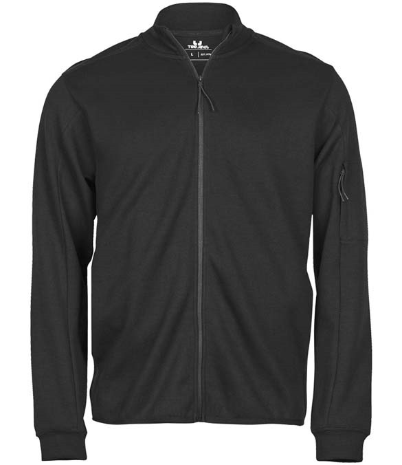 Tee Jays Athletic Full Zip Sweat Cardigan