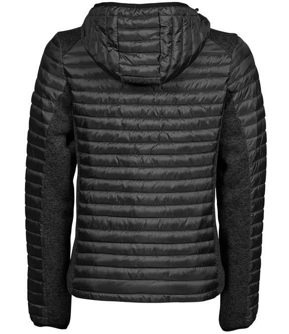 Tee Jays Ladies Crossover Hooded Padded Outdoor Jacket