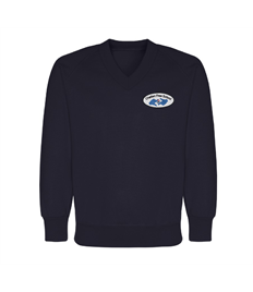 Chatten Free Navy Blue V-Neck Sweatshirt (XS+)