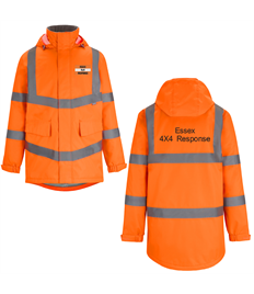 Essex 4X4 Regatta Hi-Viz Dover Parka (with back embroidery)