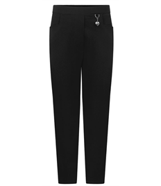 Girls 2 Pocket Heart Trousers (Age 2-3 up to 8-9) (Acorn)