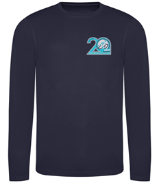 CaDAM AWDis Polyester Long Sleeve T-Shirt (20th Anniversary)