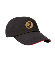 Childrens Baseball Cap - Gold/Black Logo