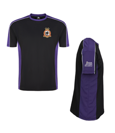 1104 Pendle Unisex Contrast Polyester T-Shirt