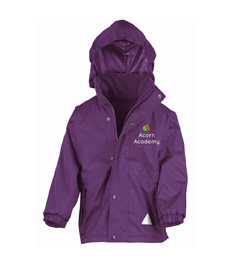Acorn Reversible Coat with Logo