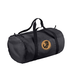 Foldaway Barrel Bag - Gold/Black Logo