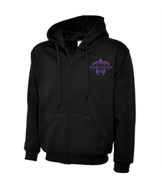 Purple Turtles Classic Zipped Hoodie