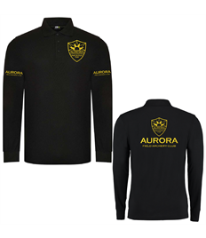 Aurora Field Archery Club Unisex Long Sleeve Polo Shirt