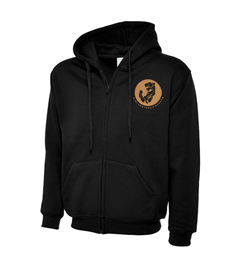 UC506 Childrens Zip Hoodie - Gold/Black Logo