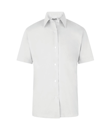 Girls White Short Sleeve Shirts - 2 Pack (38"+ Lift Maltings)