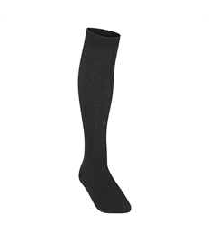 Long Black Plain Socks, Pack of 3 (Lift MA)