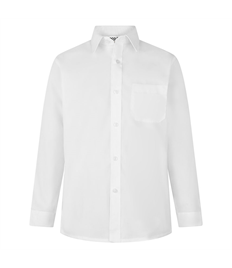 Boys White Long Sleeve Shirts - 2 Pack (14.5"+ Lift Maltings)