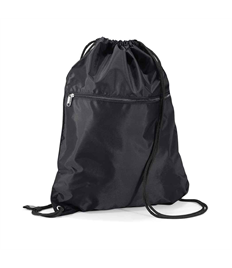 Plain Black PE Drawstring Bag (MA)